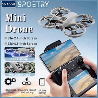 Mini Drone E36 Photography Remote Control Aircraft Brushless Motor Camera Drones for Beginner