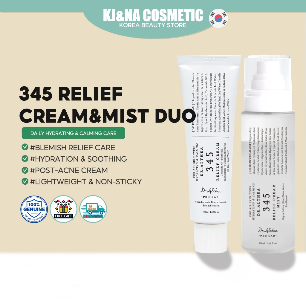 [Dr.Althea] 345 Relief Cream Mist 60ml / 100ml (reju5000/345/147 Cream) Daily Hydrating & Calming Care