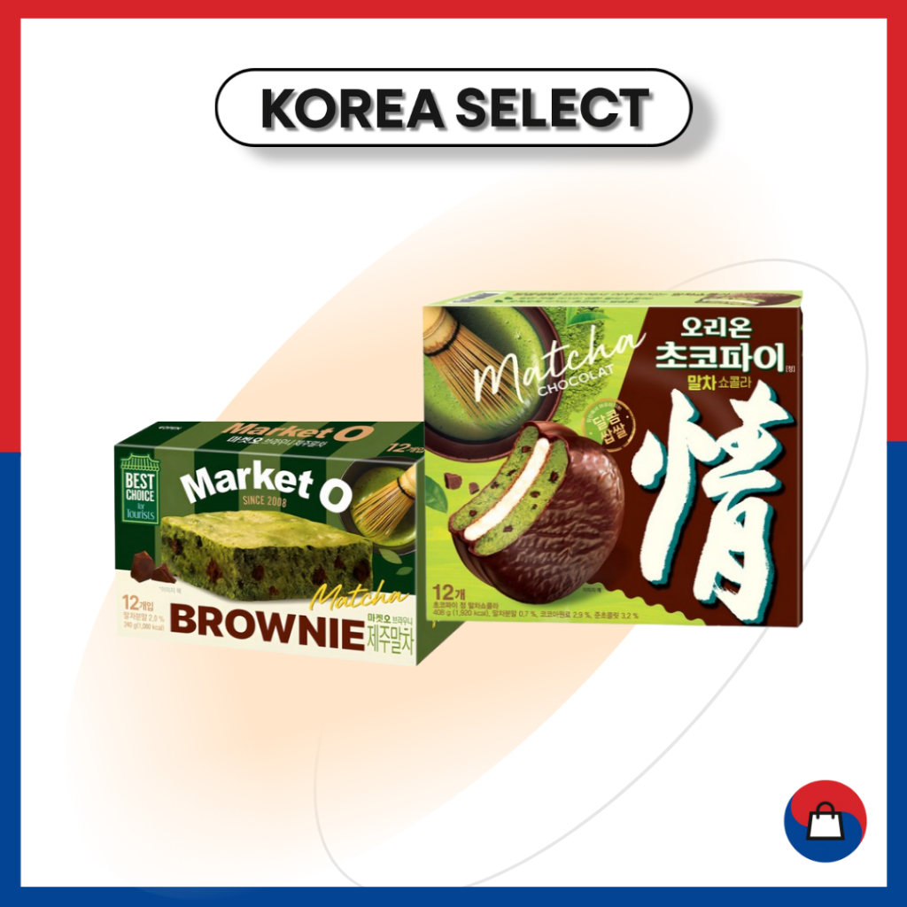[Orion] Matcha Edition Choco Pie & Market O (12 ชิ้น)