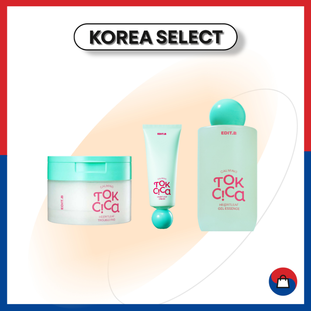 [EDIT.B] Tok Cica Heartleaf Skin Care Line (Essence / Cream / Pad)