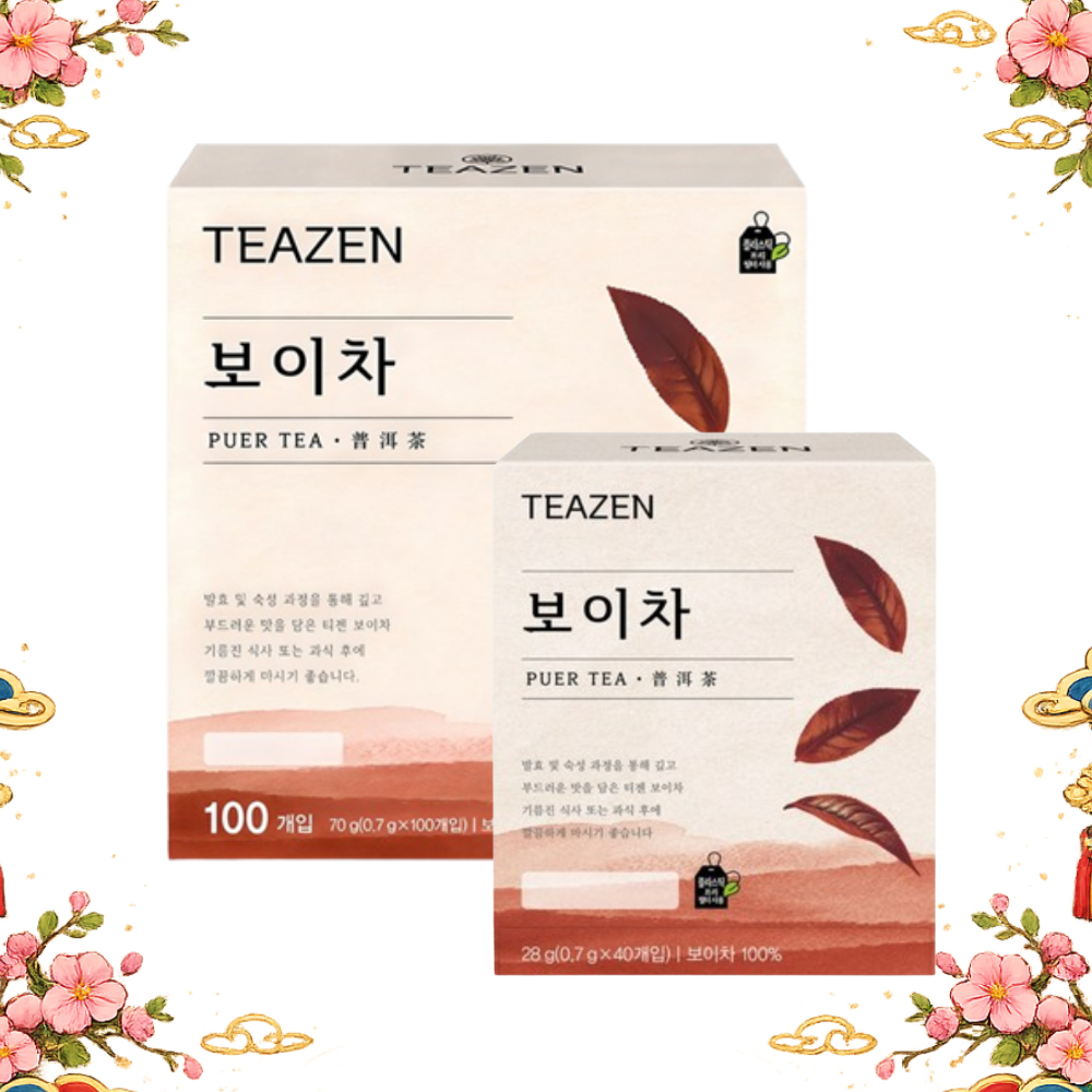 [TEAZEN] ชาผู่เอ๋อจีน 100% ชาสมุนไพร 0.7g x 40/100 ซอง