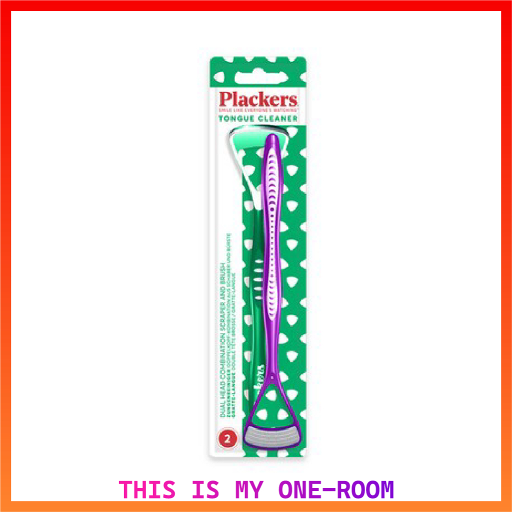 PLACKERS ชุดทําความสะอาดลิ้นสองหัว 2 ชิ้น