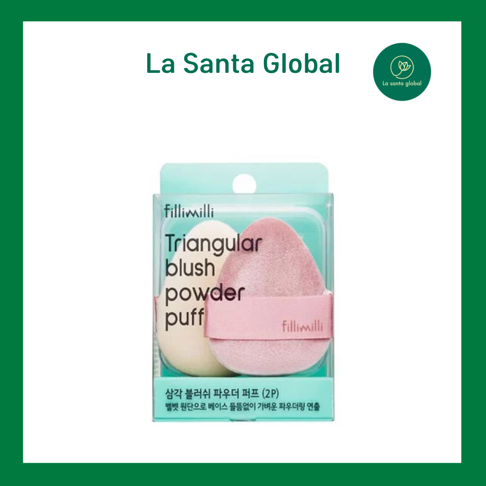 Fillimili Triangle Blush Powder Puff 2P Velvet