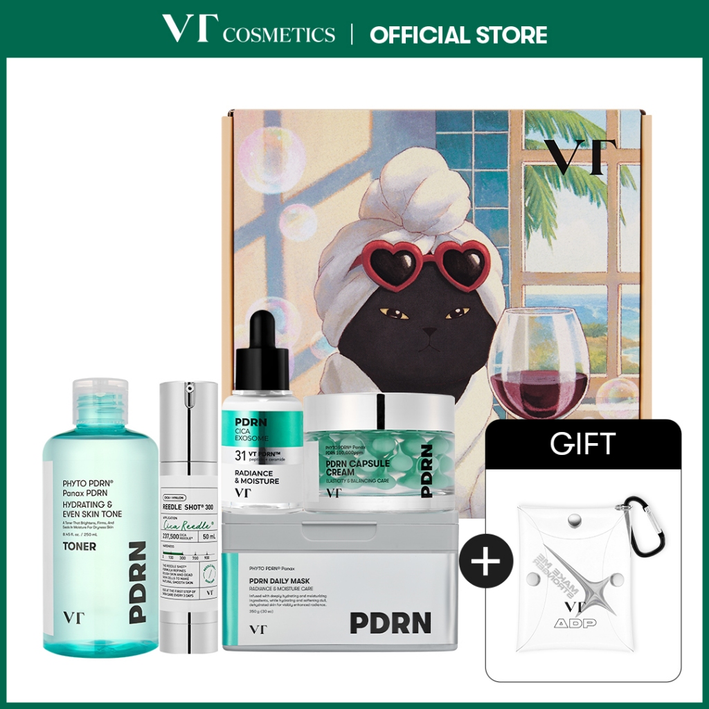 [VT] ชุด All-in-One Glow Set PDRN x TX-Toning + บัตรฟรี 2 ใบ เซ็ตบำรุงผิว Total Repair & Brightening [ร้านค้าอย่างเป็นทางการ]