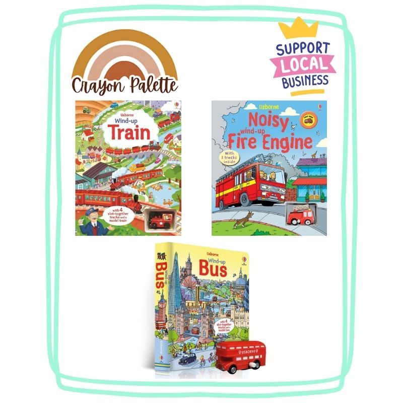 *หนังสือบอร์ดซีรีส์ Usborne Wind up ในพื้นที่