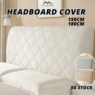 {SG} 180cm Premium Headboard Cover Dust Proof Elastic Slipcover Headboard Cushion Cover Bedhead Protector Slipcover