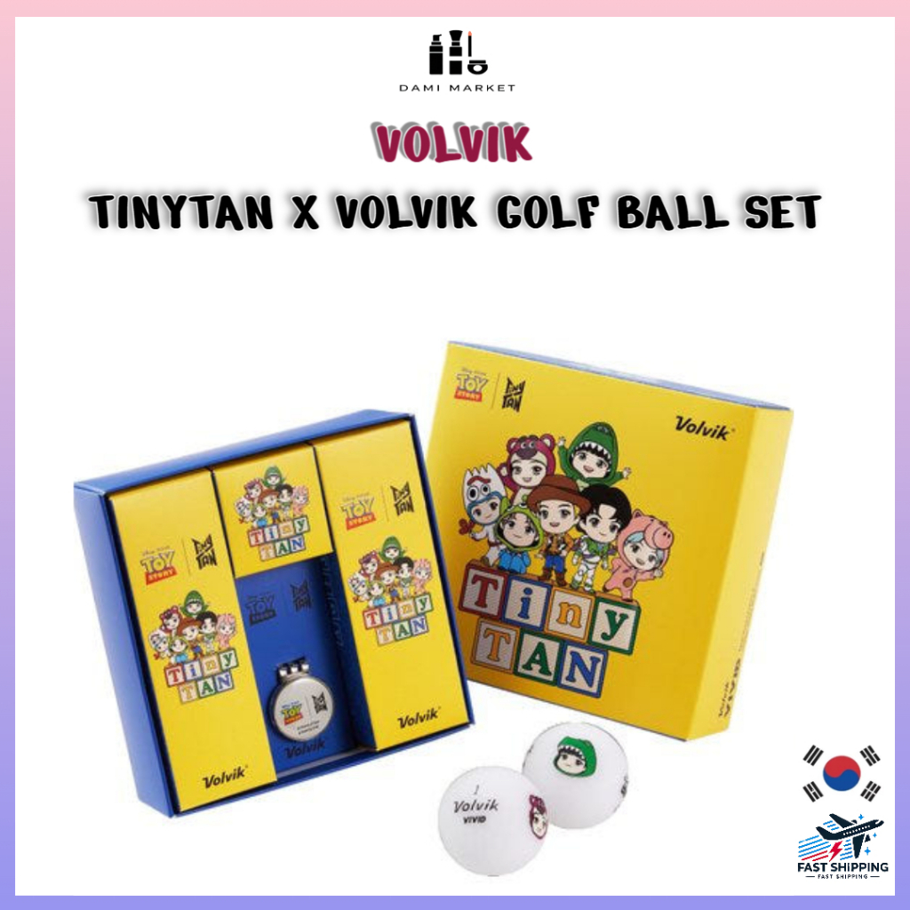 TinyTAN X Volvik Collaboration 7 Ball + Ball Marker Set