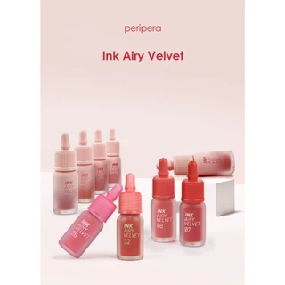PERIPERA Ink Airy Velvet 4g - ลิปแมตต์บางเบา สีชัด ติดทนนาน เกลี่ยง่าย ริมฝีปากนุ่ม แบรนด์เกาหลีแท้