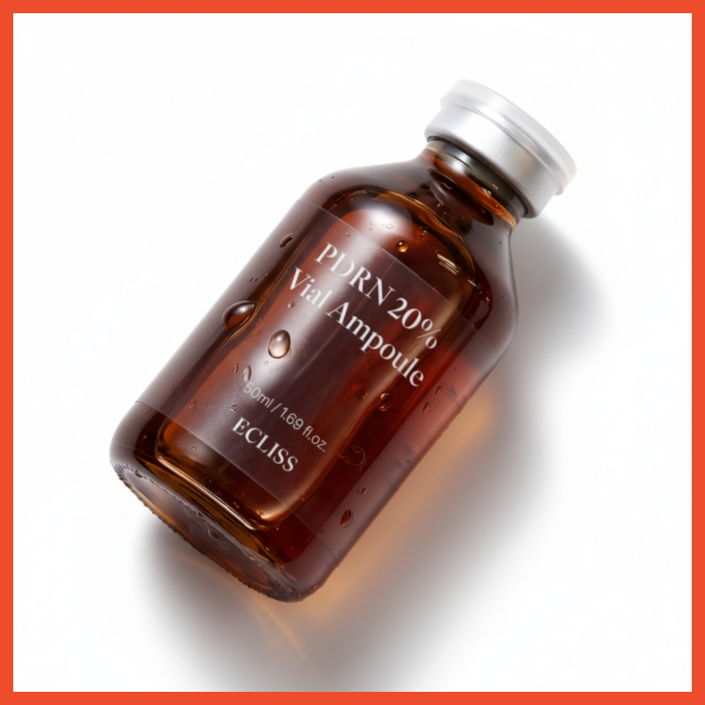 Ecliss PDRN 20% Vial Ampoule 50ml, Salmon DNA Skin Booster High Concentrate Serum