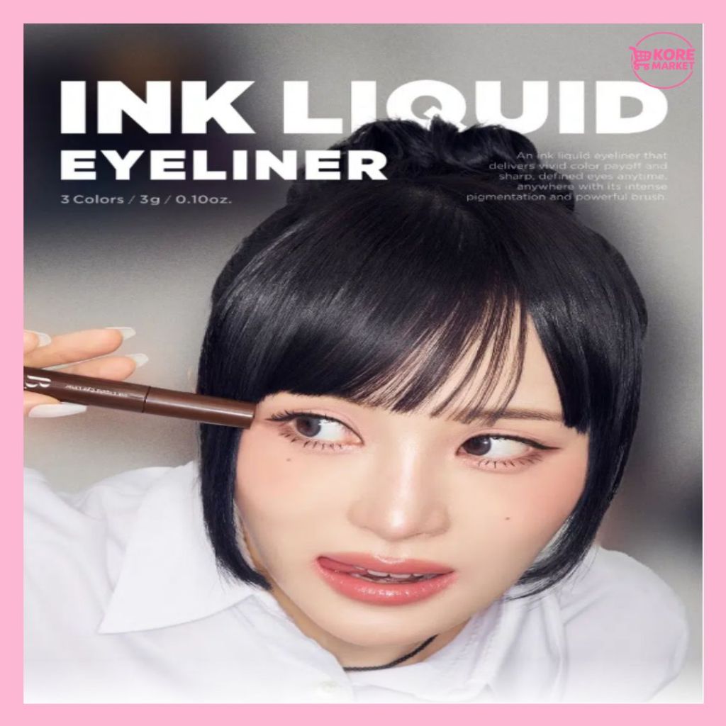 BONCEPT INK LIQUID EYELINER – JET BLACK / WOODY BROWN / GOLDEN KHAKI PRECISION LINER