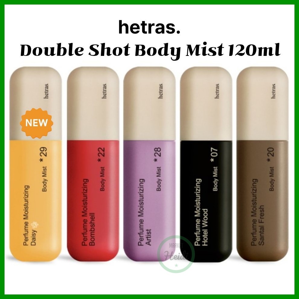 เกาหลี เกาหลี 🇰🇷 Hetras Double Shot Body Mist 120ml / hetras body care