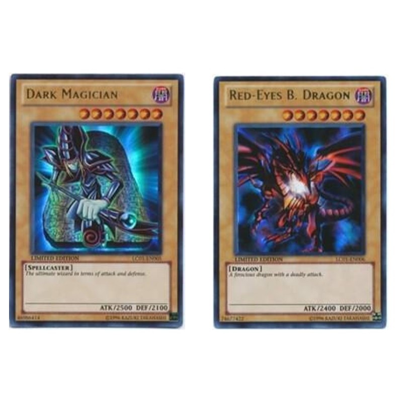 ภาษาอังกฤษ Yugioh Dark Magician LC01-EN005 UR /Red-Eyes B. มังกร LC01-EN006 UR [ Limited Edition ]