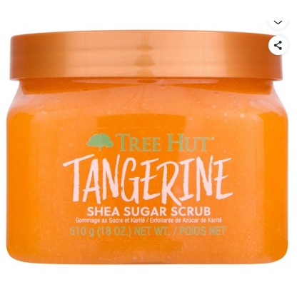 Tree Hut Shea Sugar Body Scrub 510g Tangerine | Exfoliating Moisturizing Body Polish สําหรับผิวแห้ง