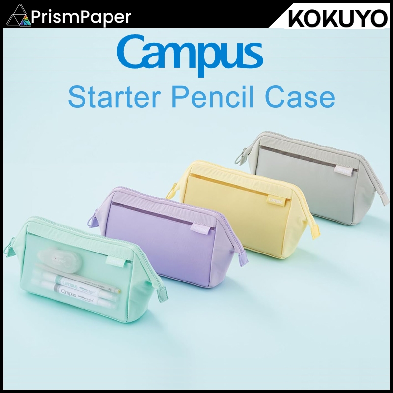 กล่องดินสอเริ่มต้น Kokuyo Campus ความจุขนาดใหญ่สามารถเรียงลําดับเครื่องเขียนปกติ