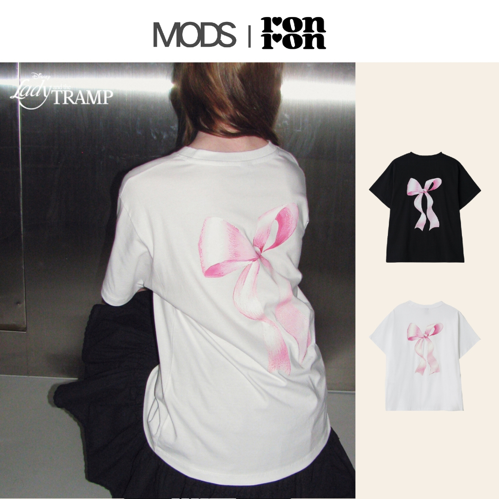 [RONRON X Disney] Big Crayon & Ribbon Basic Fit พร้อมให้เลือก/ 2colors
