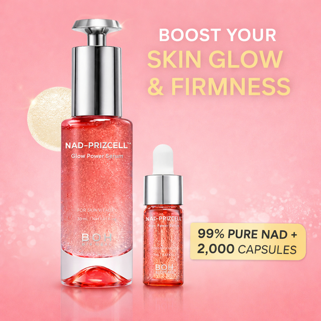 BIOHEAL BOH NAD-PRIZCELL Glow Power Serum 30ml + 7ml | NAD Capsule Radiance & Firming Serum