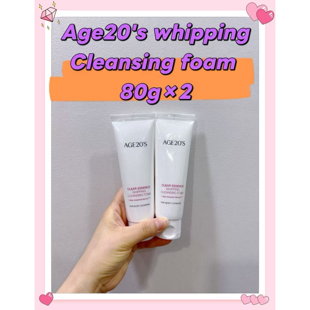 AGE20S Clear Essence โฟมล้างหน้าวิป 80g*2ea