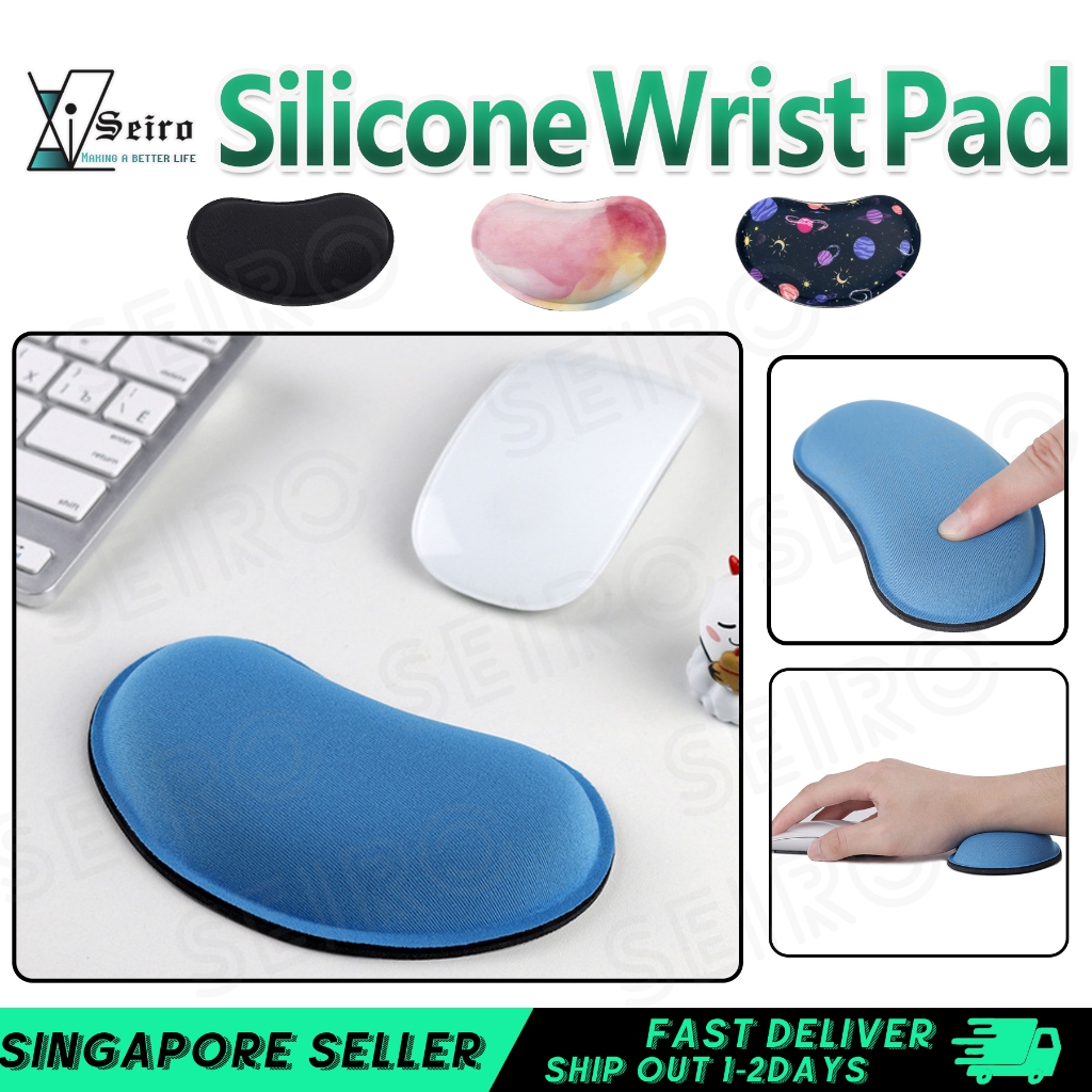 SGแผ่นรองเมาส์ยางส่วนที่เหลือข้อมืออุปกรณ์สํานักงานข้อมือเมาส์ส่วนที่เหลือมือกันลื่นอุปกรณ์เสริมโต๊ะ Mousepad