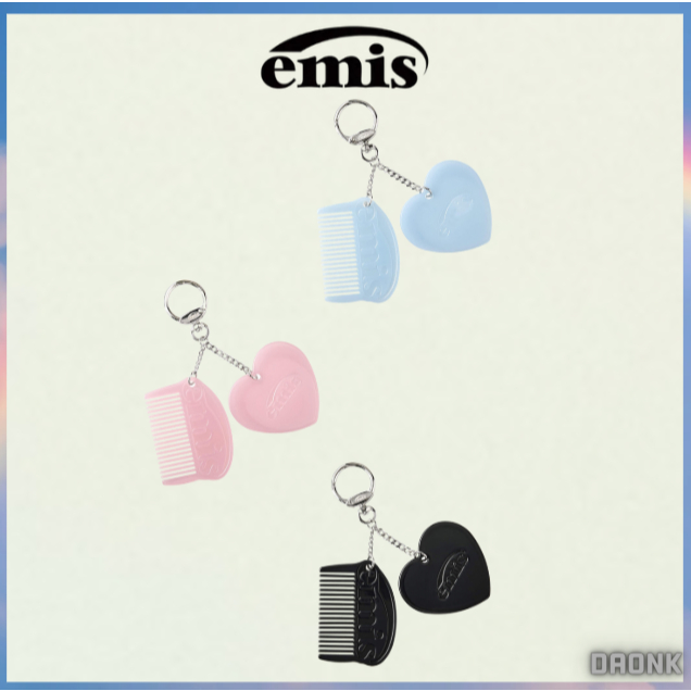 [ EMIS ] EMIS COMB & HAND MIRROR KEYRING 3 สี เกาหลี แท้ 100%