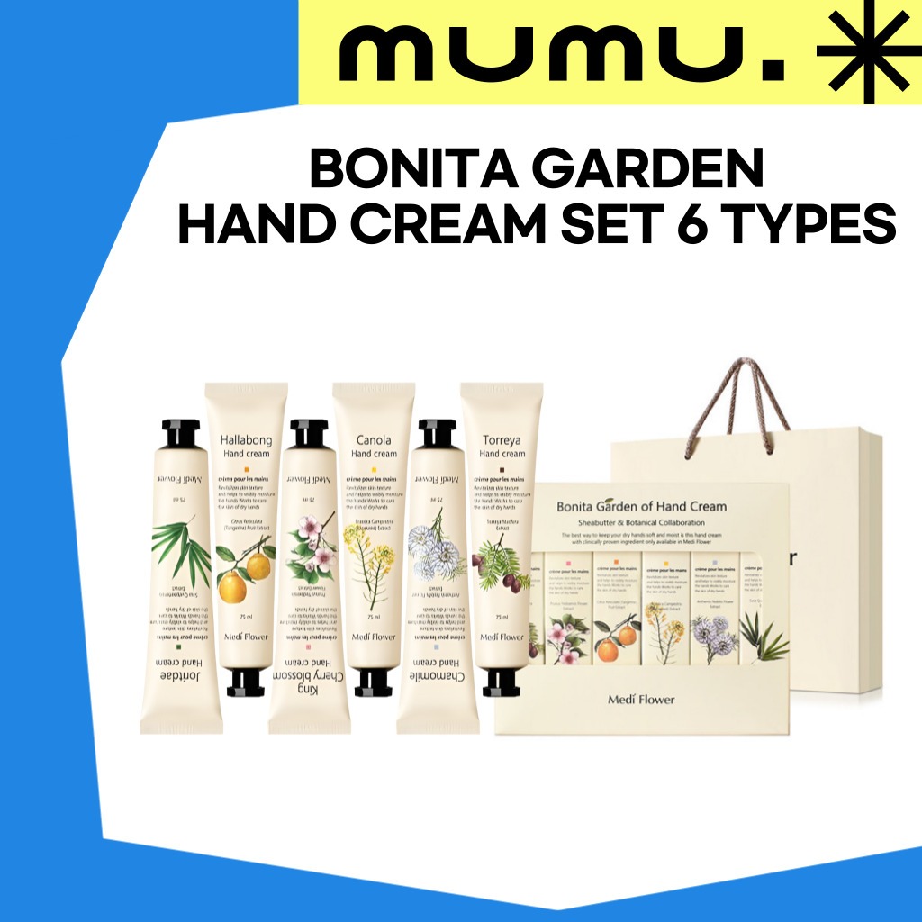 [Medi Flower] ชุดครีมทามือ Bonita Garden – ครีมทามือ 6 ชนิด 75ml