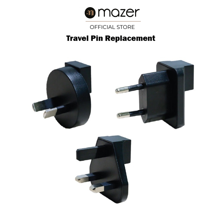 Mazer Gan Charger Travel Pin สําหรับ GAN70/GAN100/GAN120W/GAN140W/GAN165W/GAN200W