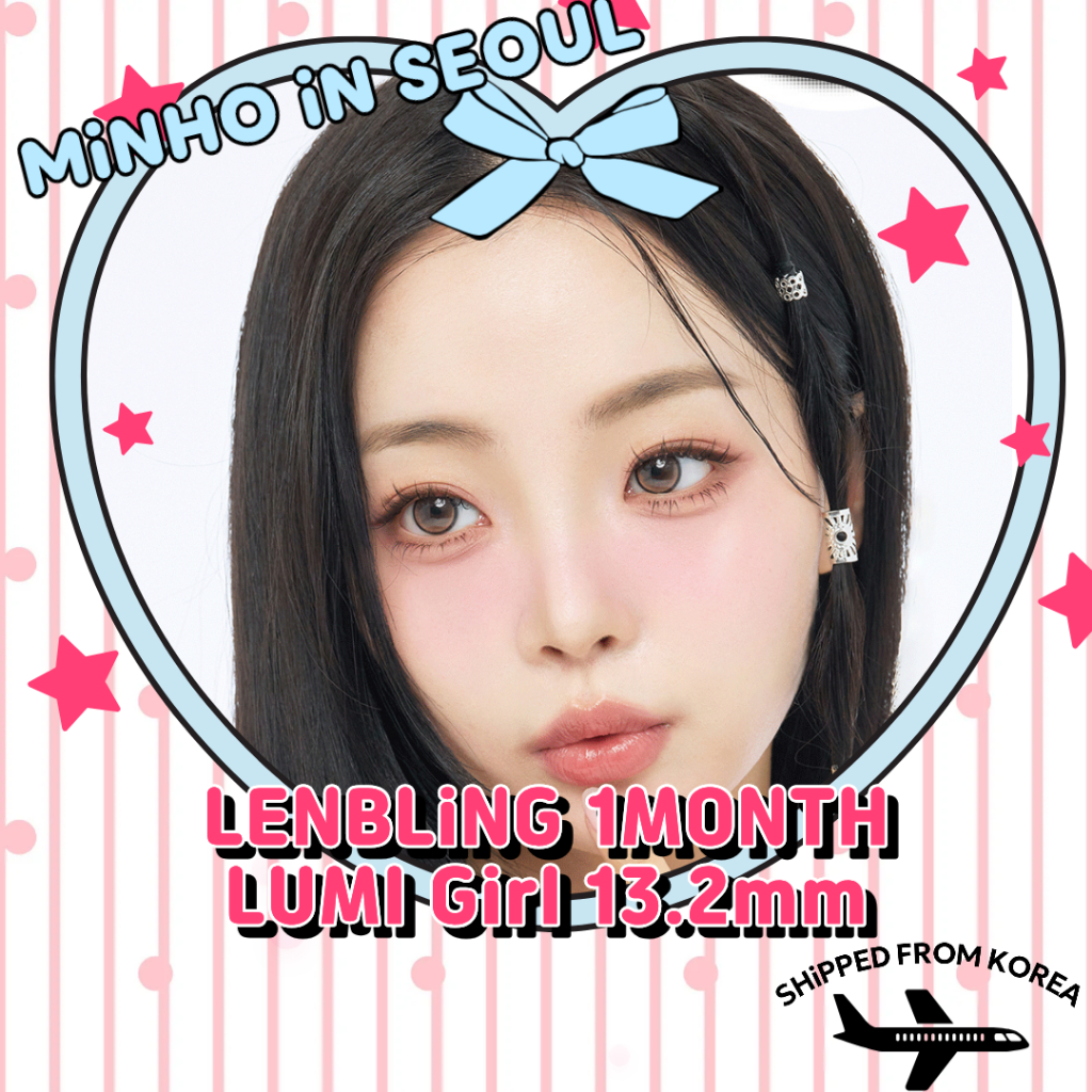 LENBLING LUMI GIRL คอนแทคเลนส์ 3 สี 1 เดือน| G.DIA 13.2 มม. K-Beauty Sunmuse เลนส์เครื่องสําอาง