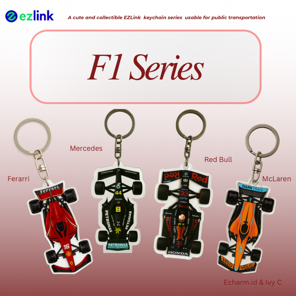 พวงกุญแจ EZLink/SiplyGo Charm F1 Series -