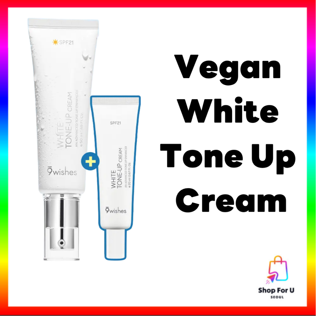[9wishes] Vegan White Tone Up Cream 50ml +20ml
