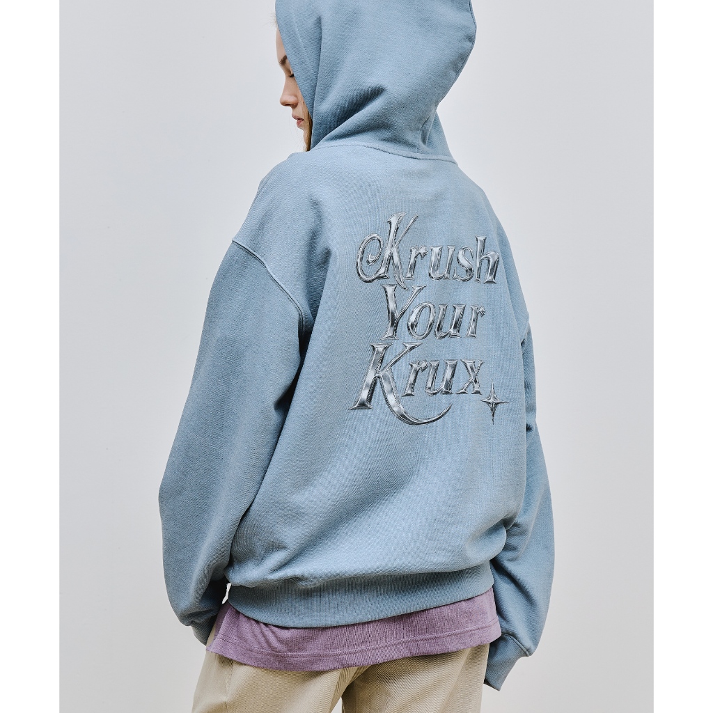 Kruxh Chrome Hoodie Dust Blue