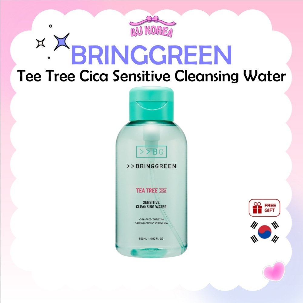 BRINGGREEN Tee Tree Cica Sensitive Cleansing Water 500มล. / K-BEAUTY