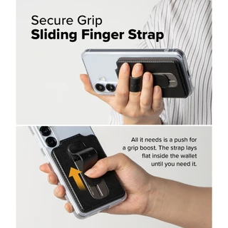 Ringke Slide Grip Wallet Magnetic Edge สำหรับสมาร์ทโฟนและอุปกรณ์เสริมอื่นๆ