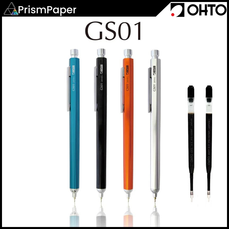 Ohto GS01 ปากกาลูกลื่นอลูมิเนียมรีฟิล 0.7 มม.