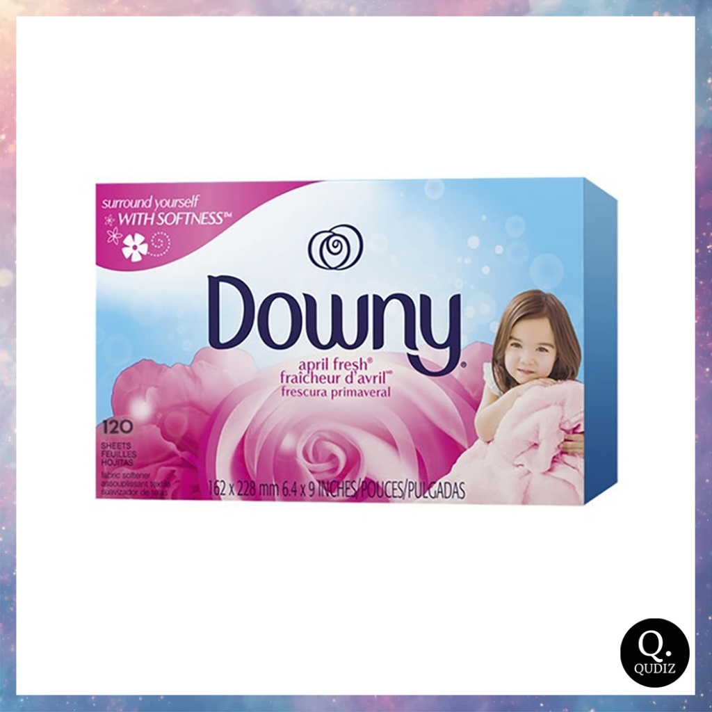 Downy Dryer Sheets April Fresh Softener แผ่นซักผ้าป้องกันไฟฟ้าสถิตย์ (120s/240s)