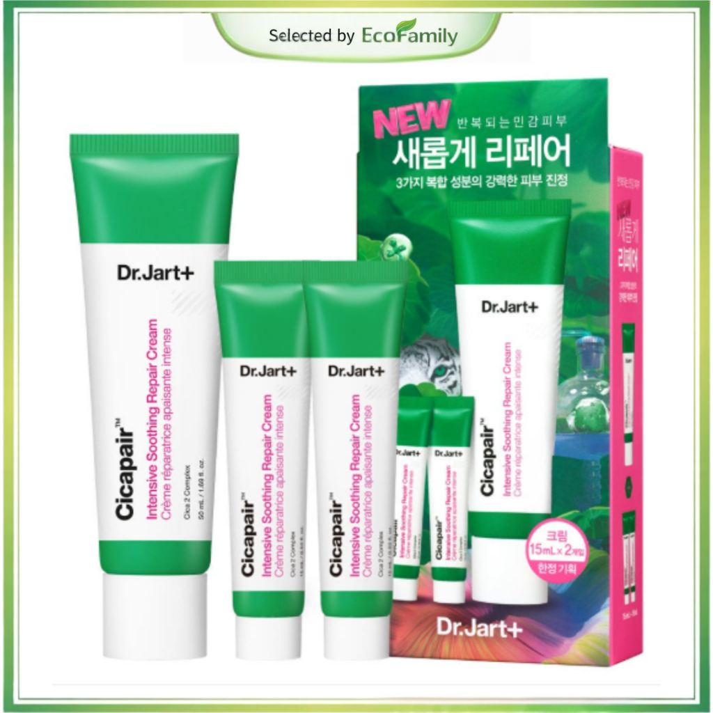 [Dr.Jart+] Cicapair™ Soothing Repair Cream Set 50ml + 15ml + 15ml ครีมคุชชั่น สูตรผิวแห้ง