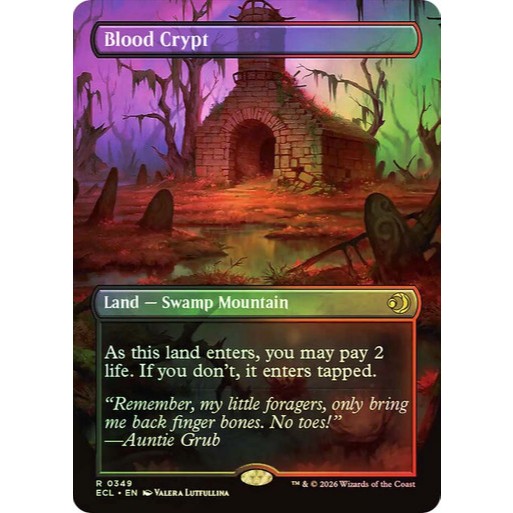 การ์ด EDH PlayTest - Blood Crypt (ที่ดิน)