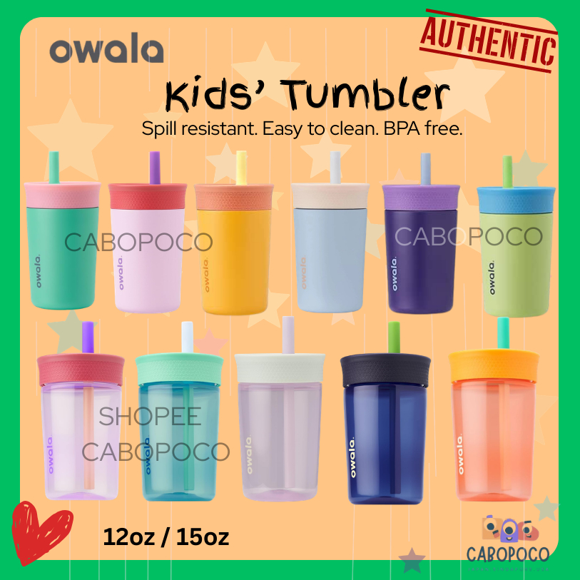 Owala Kids Tumbler - Lilac Rocket, Turtley Awesome, Unicorn, Seas the Day, Peacock, Picnic, Kid, ของ