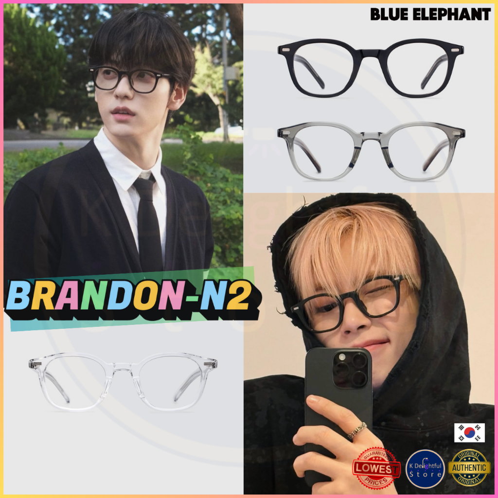 [BLUE ELEPHANT] BRANDON-N2 black / crystal / grey / Blocking functional lens for harmful blue light (400-455nm)