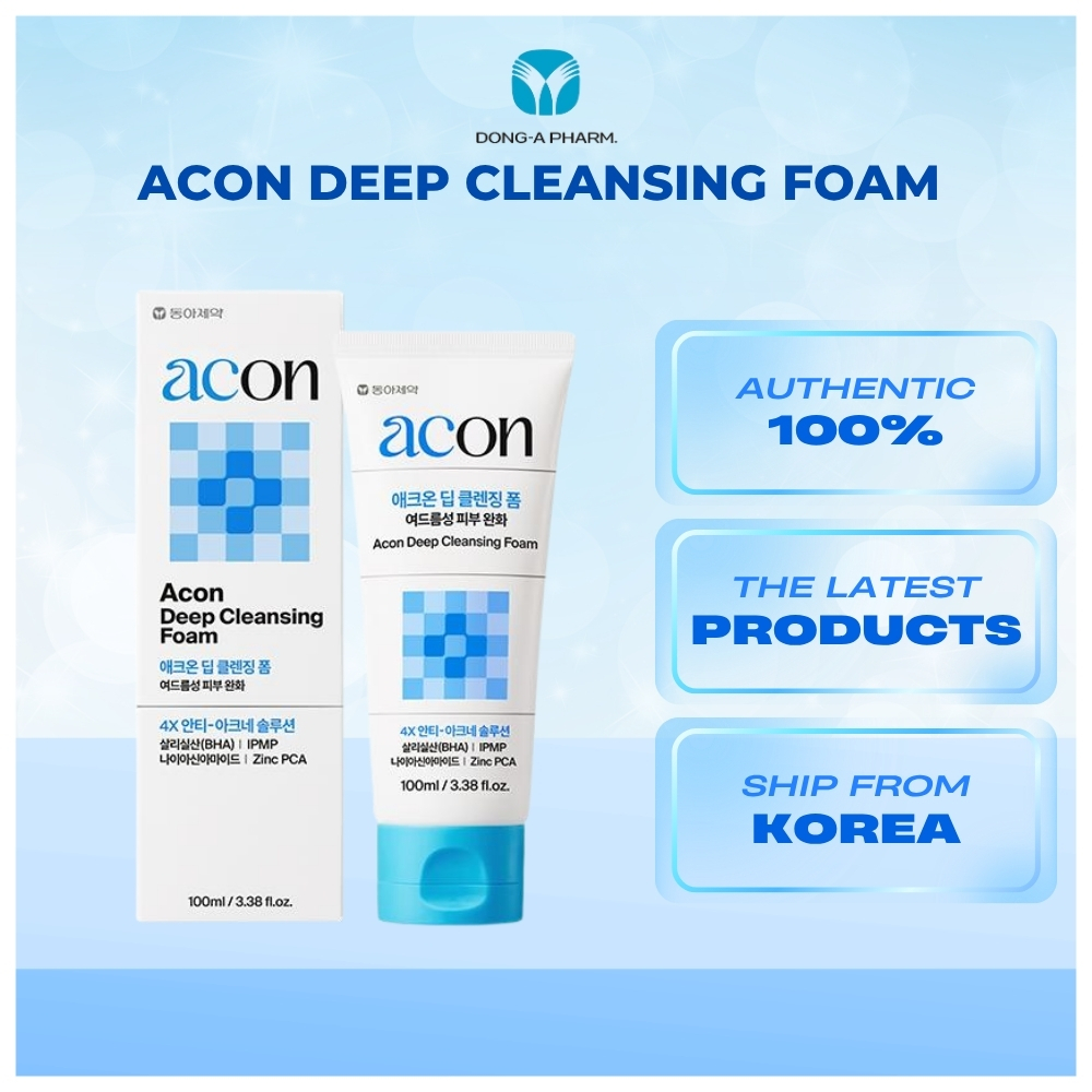 ACO Deep Cleansing Foam Cleanser 120ml โฟมล้างหน้าสูตรอ่อนโยน Pore Care Daily Cleanser