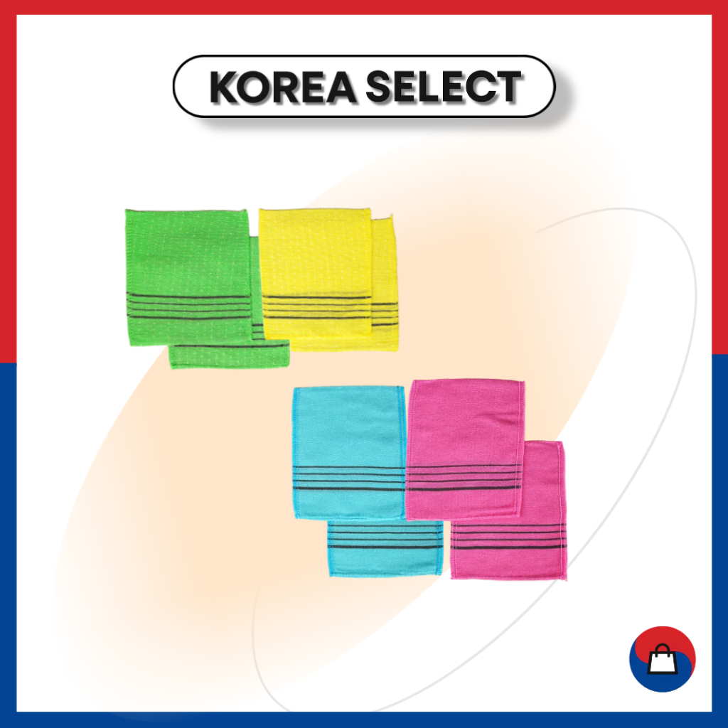 Daiso Exfoliating Body Scrub Towel / Korea Italy Bath Towel