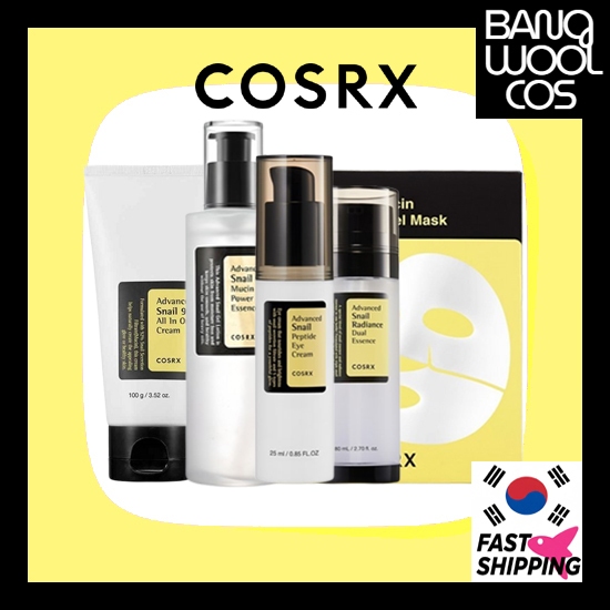 [COSRX] Advanced Snail Line – Essence, Cream, Dual Essence, Eye Cream & Snail Mask Pack