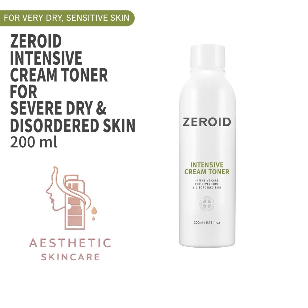 ZEROID Intensive Cream Toner สําหรับผิวแห้งและแพ้ง่ายมาก