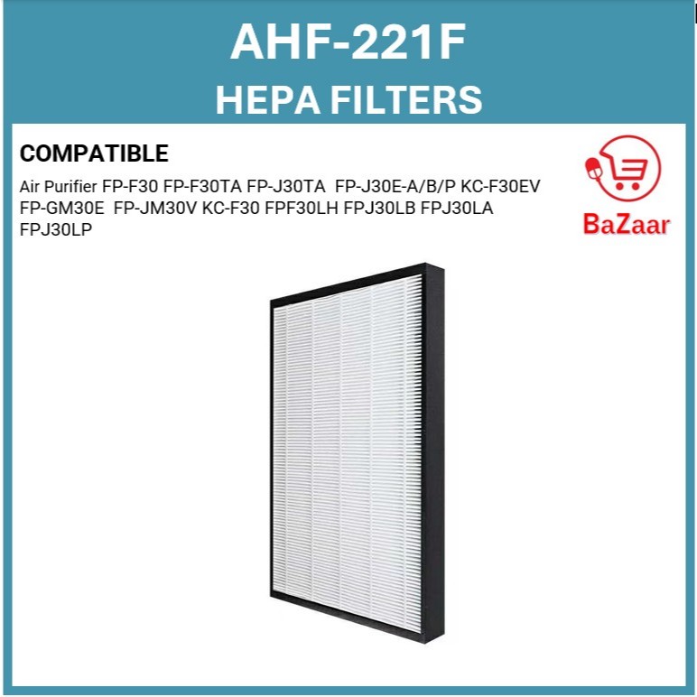 ไส้กรองชาร์ปที่รองรับ FZ-F30HFE FP-F30 FP-F30TA FP-J30TA FZ-F30DFE FP-J30E-A/B/P KC-F30EV FP-GM30EP 