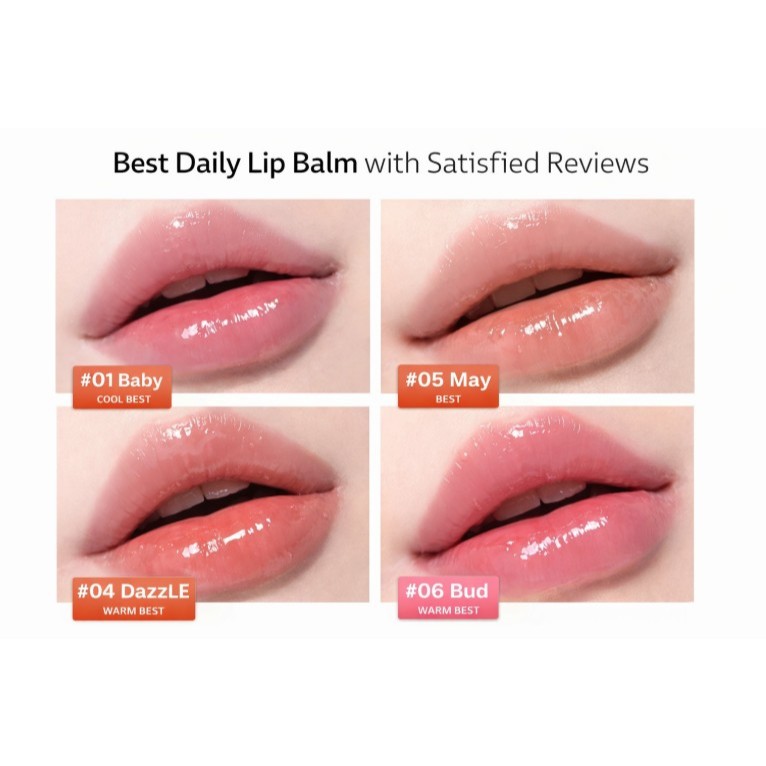 A.THE Authentic Lip Glowy Balm 3.3g | บาล์มกลอสให้ความชุ่มชื้นวีแกน | MLBB Daily Lip for Warm & Cool