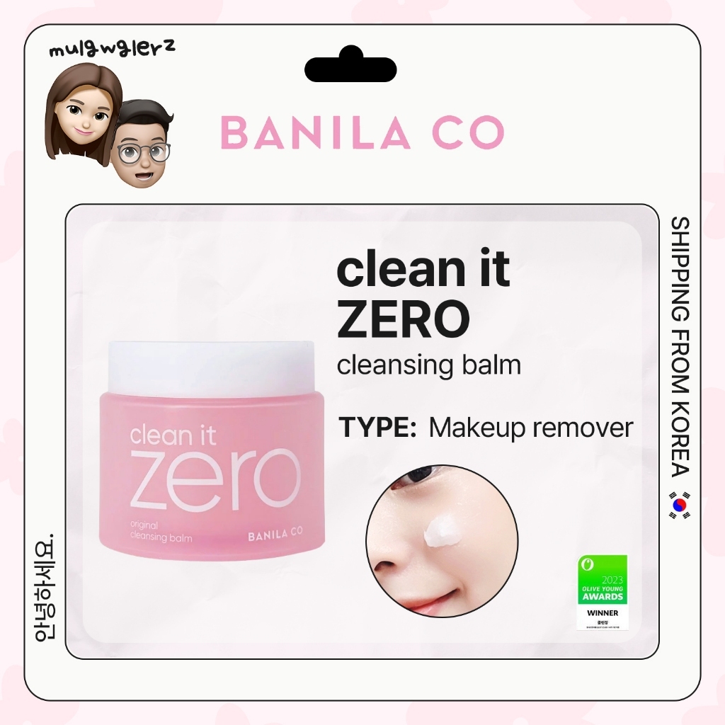 [BANILACO] clean it ZERO คลีนซิ่งบาล์ม 180ml เมคอัพรีมูฟเวอร์ น้ํายาทําความสะอาดผิวหน้า