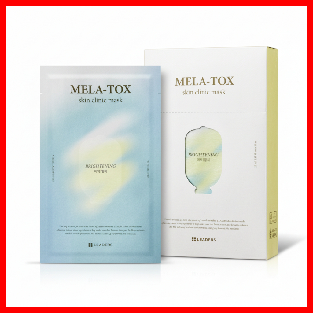 Leaders Mela Tox Skin Clinic Mask, Brightening Tone Care Sheet Mask