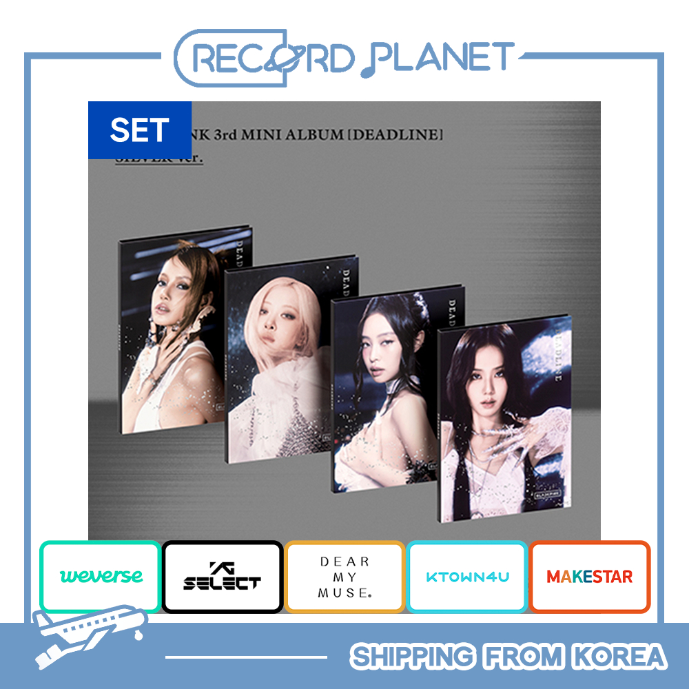 [POB] BLACKPINK 3rd MINI ALBUM [DEADLINE] SILVER Ver. SET