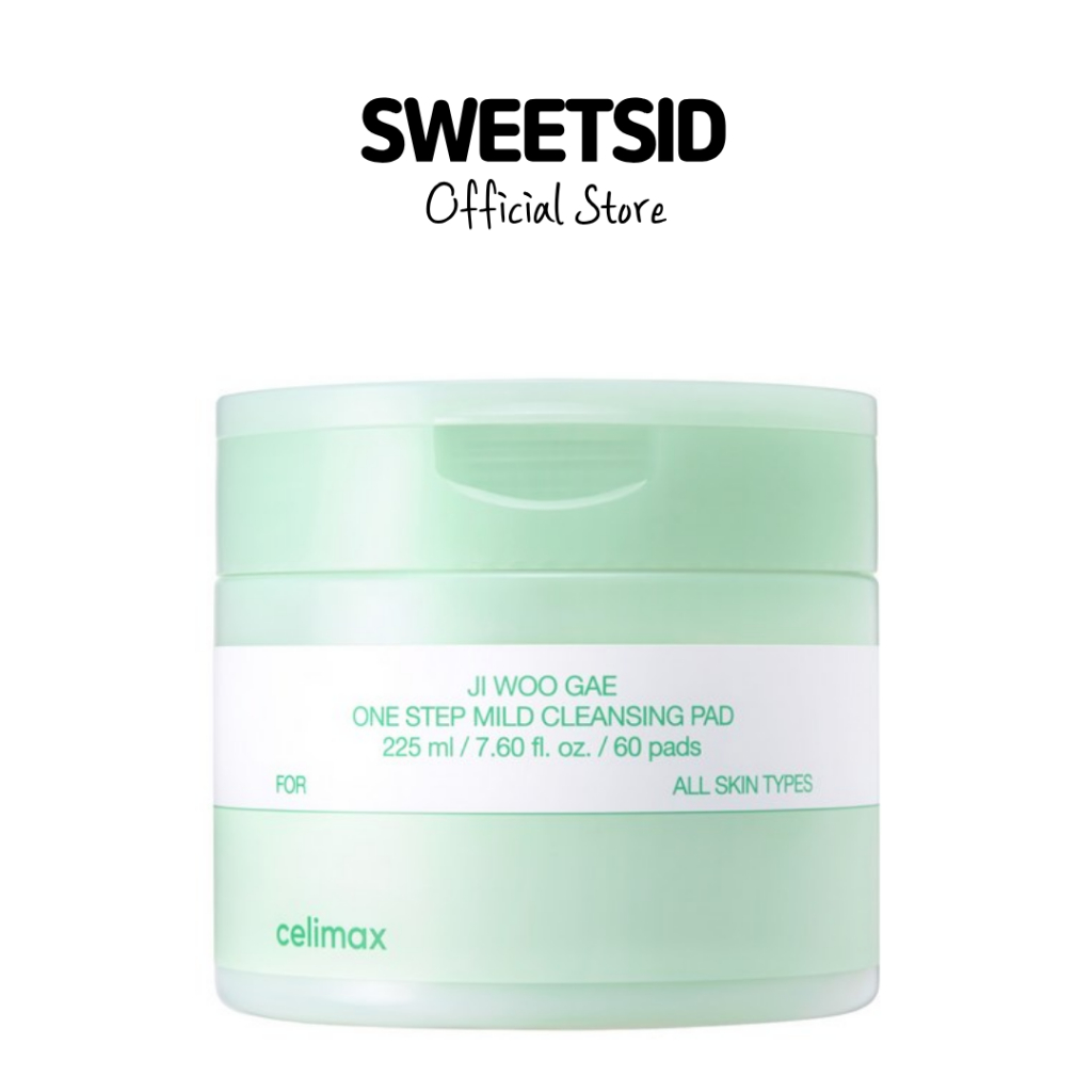 [Celimax] Ji Woo Gae One Step Mild Cleanser Pad 225ml 60ea | น้ํายาล้างเครื่องสําอาง | ให้ความชุ่มชื