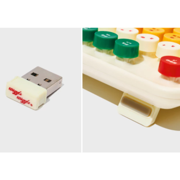 คีย์บอร์ดไร้สาย ABKO Wiggle Wiggle 2.4GHz USB 106 ปุ่ม thumbnail 7