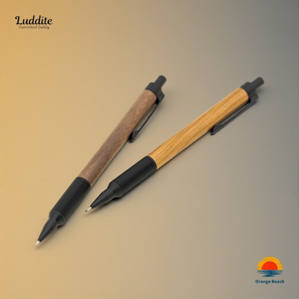 LUDDITE EverDraw Wood Model ดินสอกด 0.5mm/แกนไม้แท้/Walnut-Cherry Wood/4 แบบ/ผลิตในญี่ปุ่น