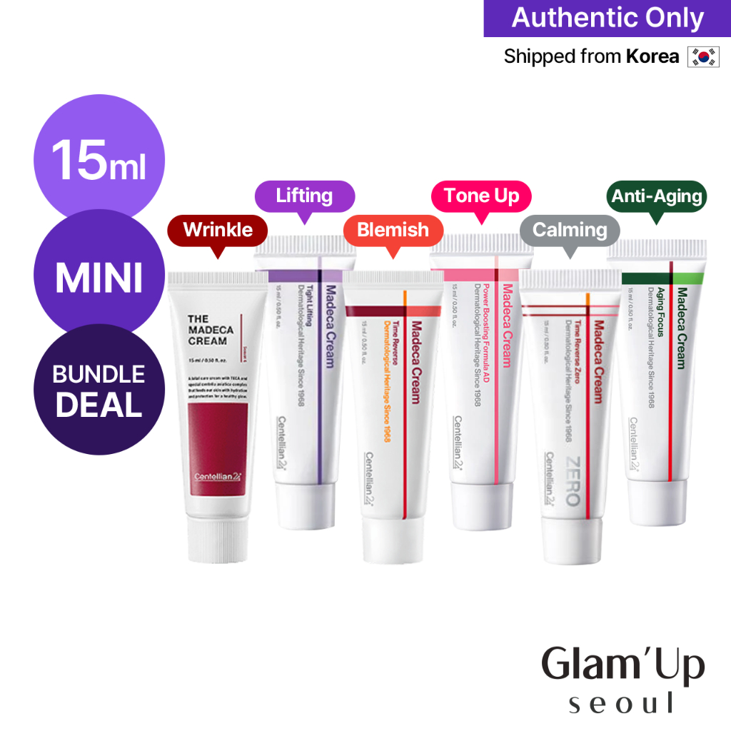 [Centellian24] Madeca Cream 15ml (7สูตร) ครีมลดริ้วรอย ยกกระชับ ผิวใส ของแท้จากเกาหลี Time Reverse / Tight Lifting / Zero